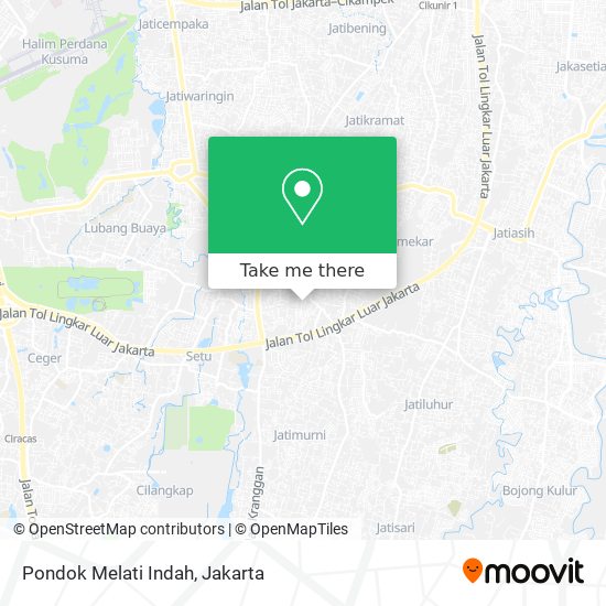Pondok Melati Indah map