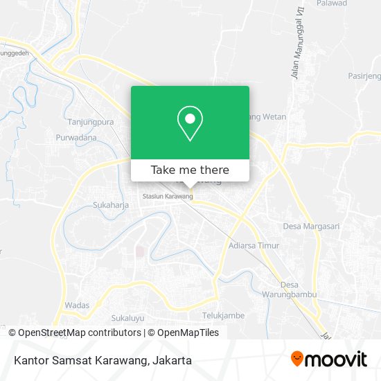 Kantor Samsat Karawang map