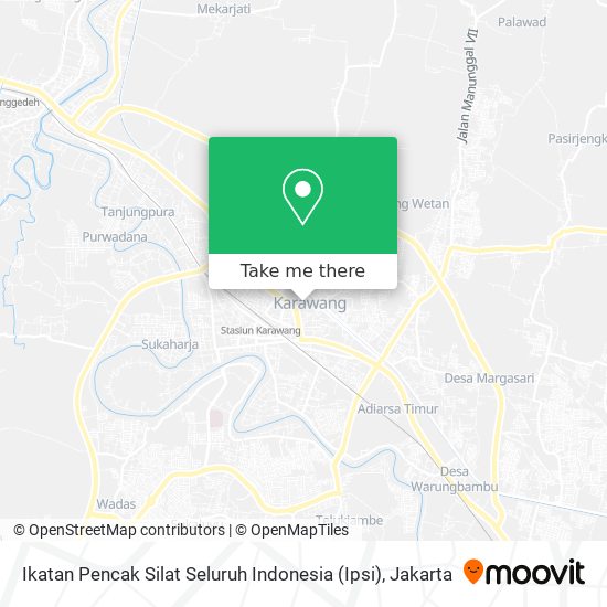 Ikatan Pencak Silat Seluruh Indonesia (Ipsi) map