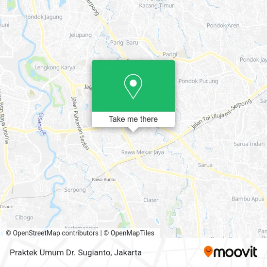 Praktek Umum Dr. Sugianto map