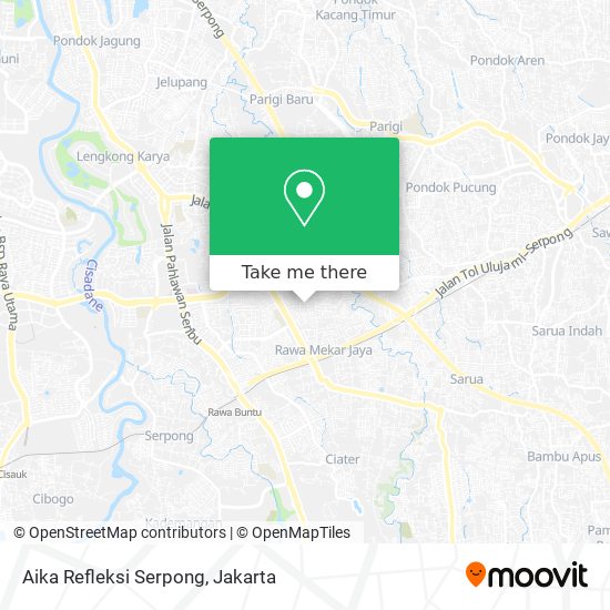 Aika Refleksi Serpong map