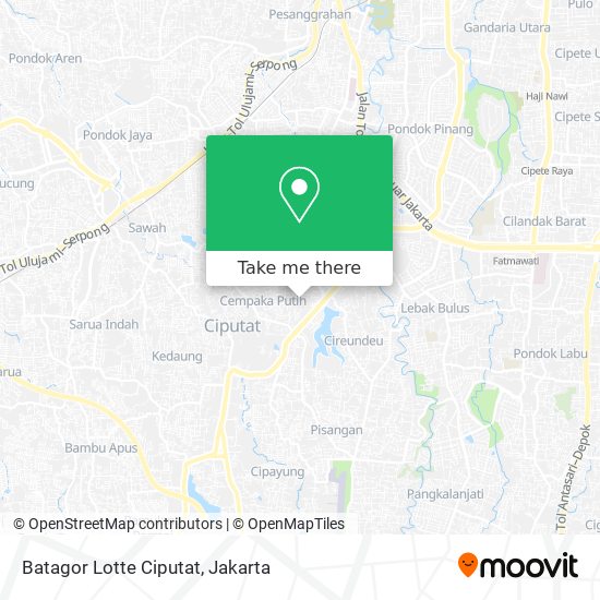 Batagor Lotte Ciputat map