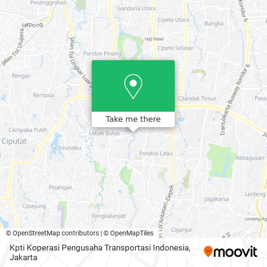 Kpti Koperasi Pengusaha Transportasi Indonesia map