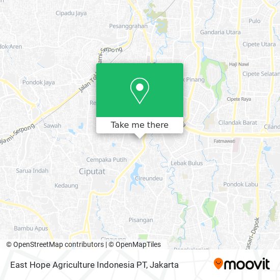 East Hope Agriculture Indonesia PT map