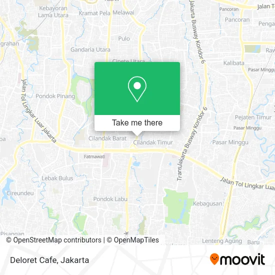 Deloret Cafe map