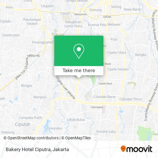 Bakery Hotel Ciputra map