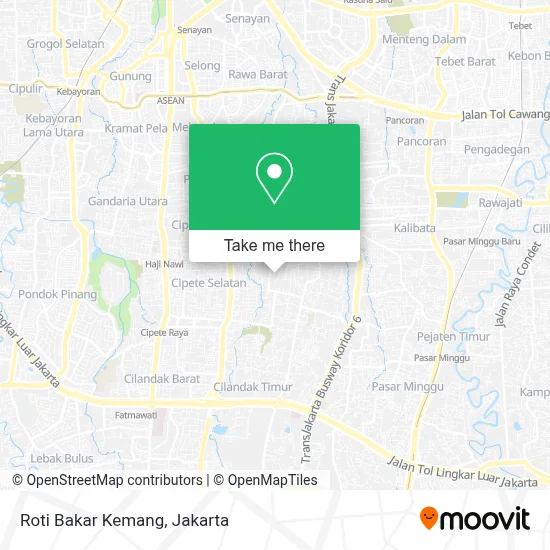 Roti Bakar Kemang map