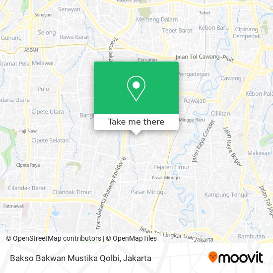 Bakso Bakwan Mustika Qolbi map