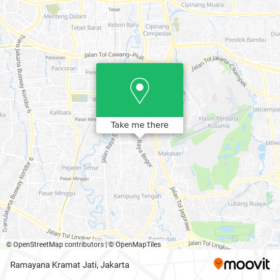 Ramayana Kramat Jati map