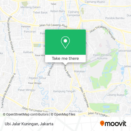 Ubi Jalar Kuningan map