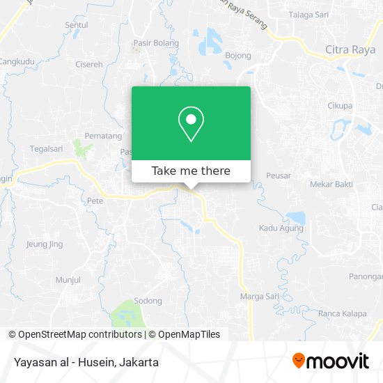 Yayasan al - Husein map