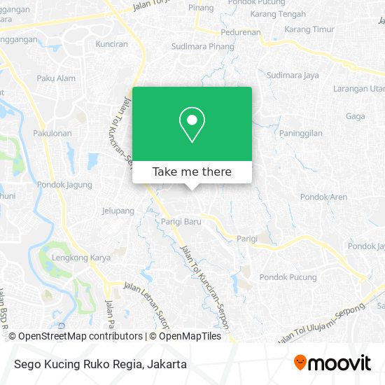 Sego Kucing Ruko Regia map