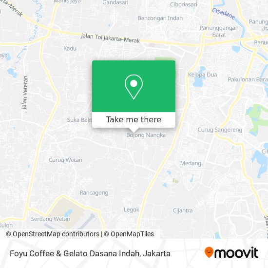 Foyu Coffee & Gelato Dasana Indah map