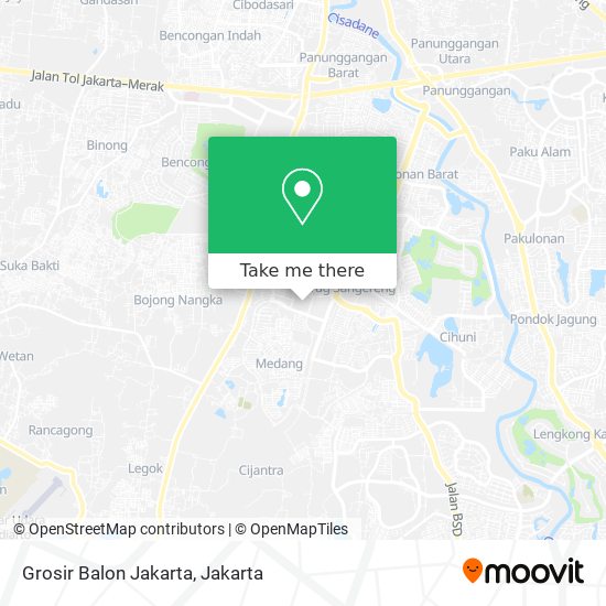 Grosir Balon Jakarta map
