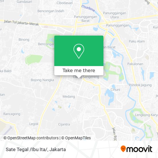 Sate Tegal /Ibu Ita/ map