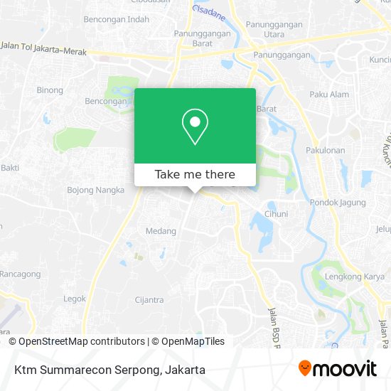 Ktm Summarecon Serpong map