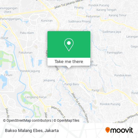 Bakso Malang Ebes map