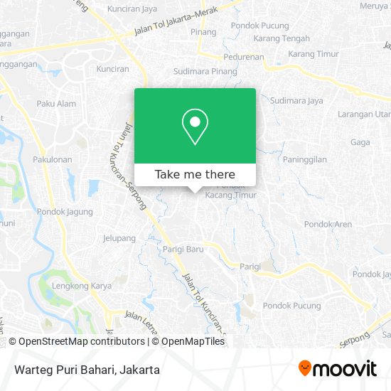 Warteg Puri Bahari map