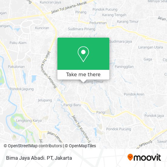 Bima Jaya Abadi. PT map