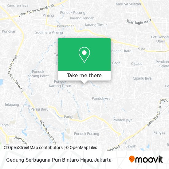 Gedung Serbaguna Puri Bintaro Hijau map