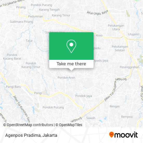 Agenpos Pradima map