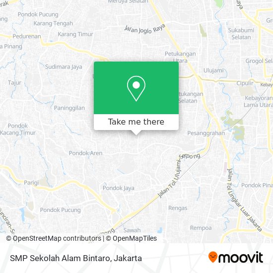 SMP Sekolah Alam Bintaro map