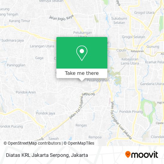 Diatas KRL Jakarta Serpong map