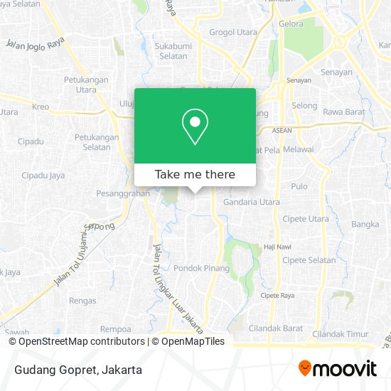 Gudang Gopret map