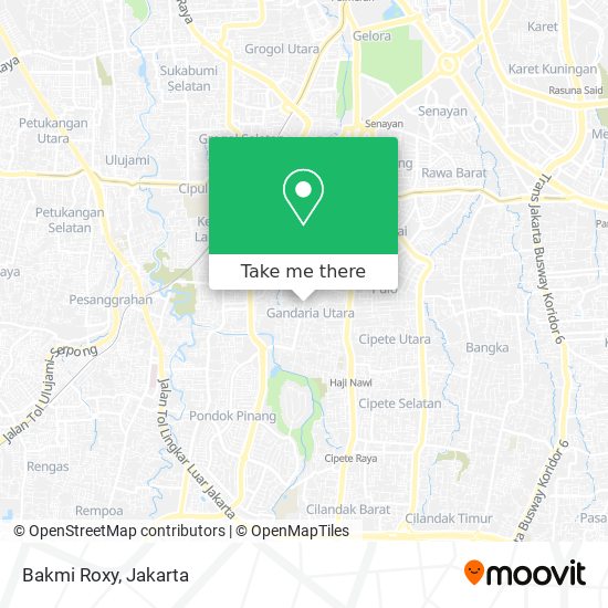 Bakmi Roxy map