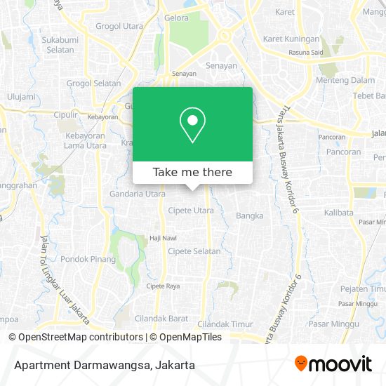 Apartment Darmawangsa map