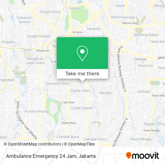 Ambulance Emergency 24 Jam map