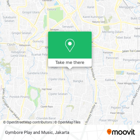 Gymbore Play and Music map