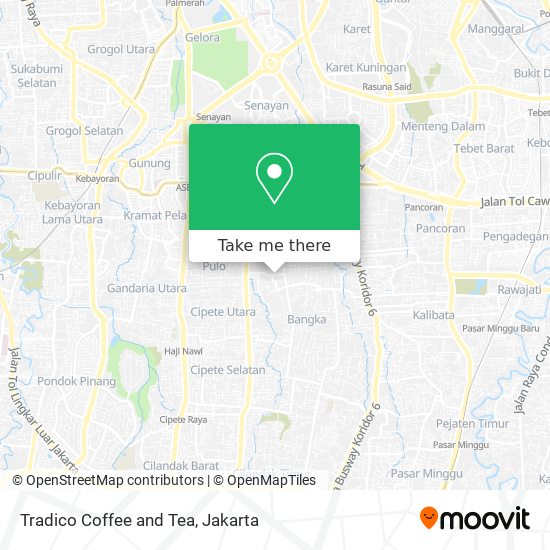 Tradico Coffee and Tea map