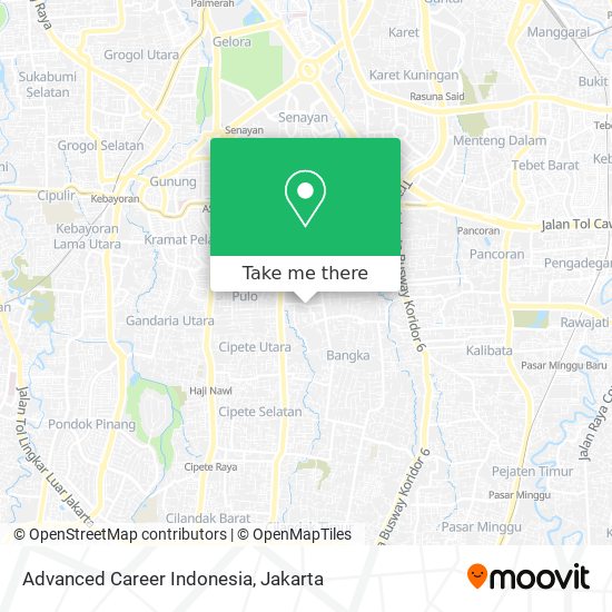 Advanced Career Indonesia map