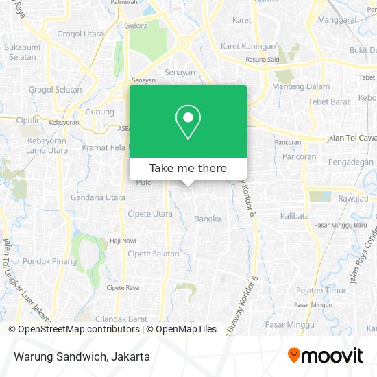 Warung Sandwich map