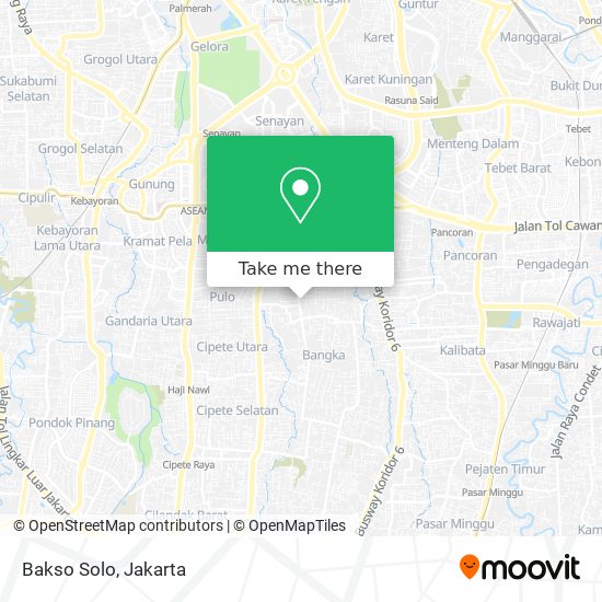 Bakso Solo map