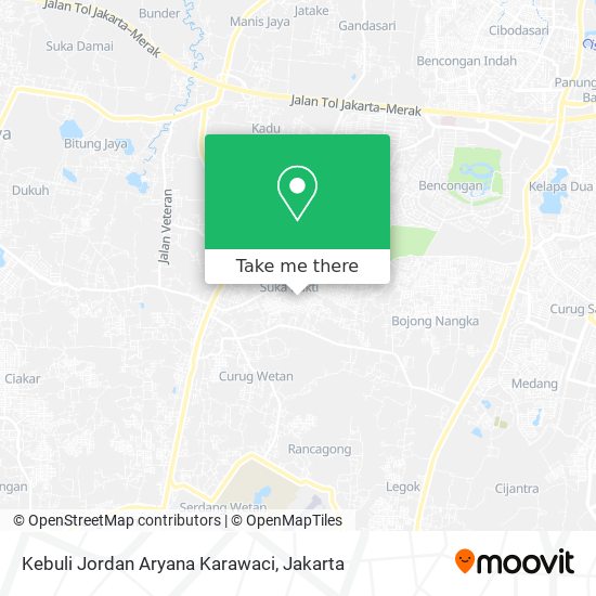 Kebuli Jordan Aryana Karawaci map