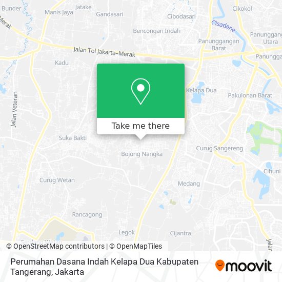 Perumahan Dasana Indah Kelapa Dua Kabupaten Tangerang map