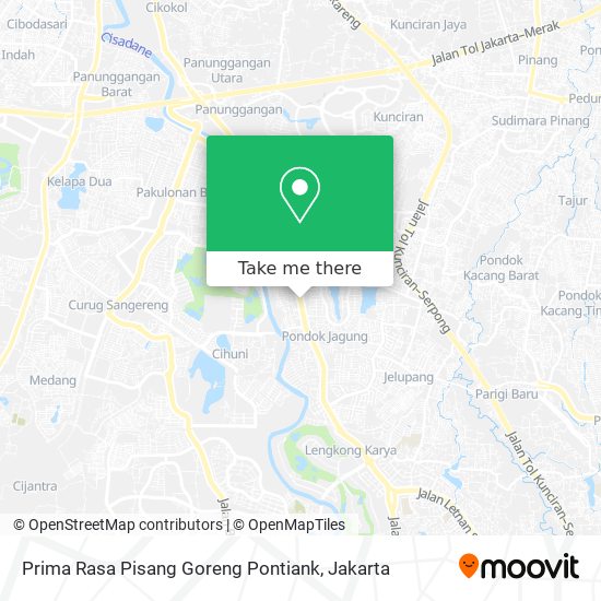 Prima Rasa Pisang Goreng Pontiank map