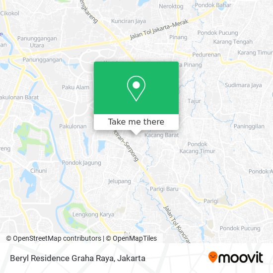 Beryl Residence Graha Raya map