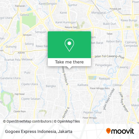 Gogoex Express Indonesia map