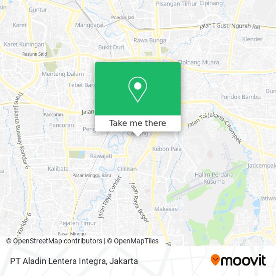 PT Aladin Lentera Integra map