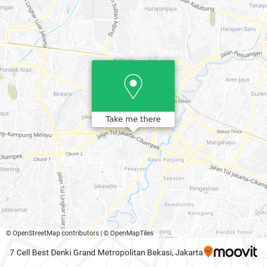 7 Cell Best Denki Grand Metropolitan Bekasi map