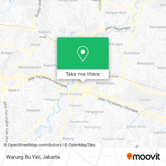 Warung Bu Yati map
