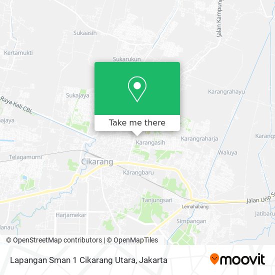 Lapangan Sman 1 Cikarang Utara map