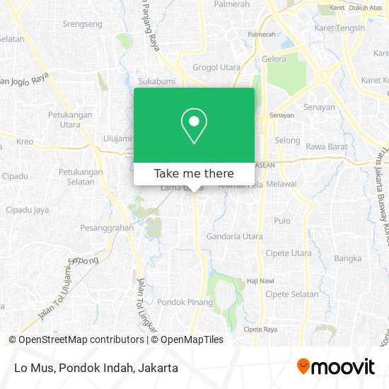 Lo Mus, Pondok Indah map