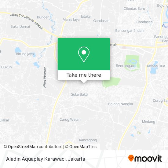 Aladin Aquaplay Karawaci map