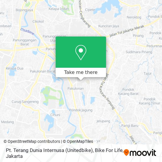 Pt. Terang Dunia Internusa (Unitedbike), Bike For Life map