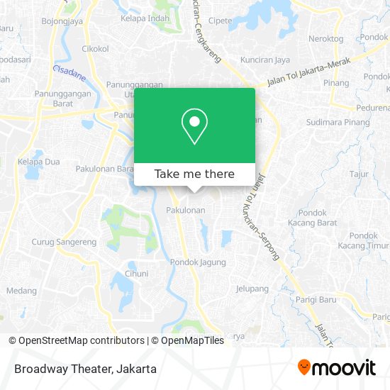 Broadway Theater map