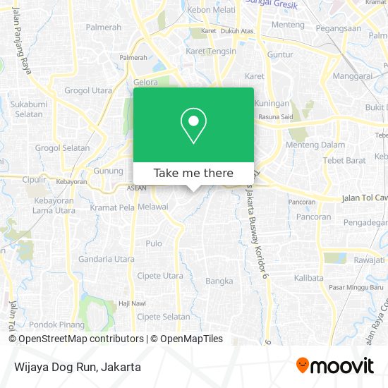 Wijaya Dog Run map